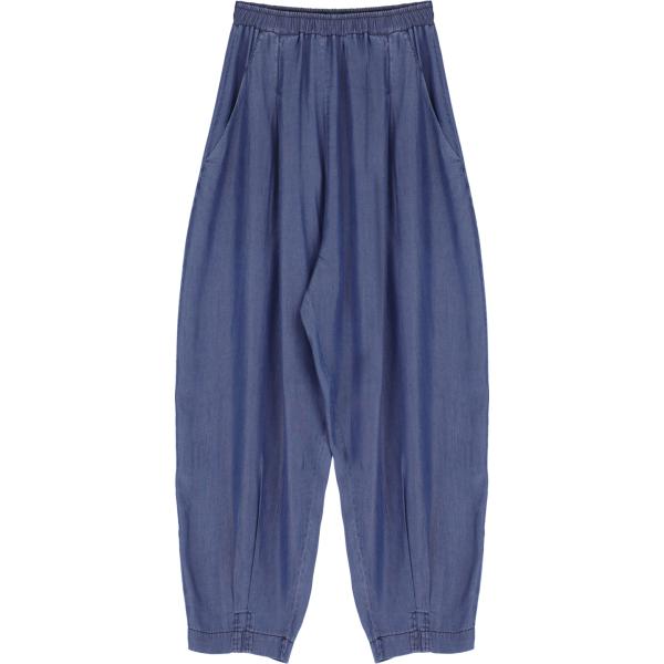 pantaloni Imperial blu tinta unita