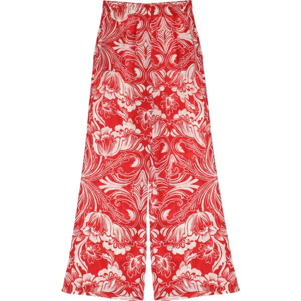 pantaloni Imperial rosa a fiori