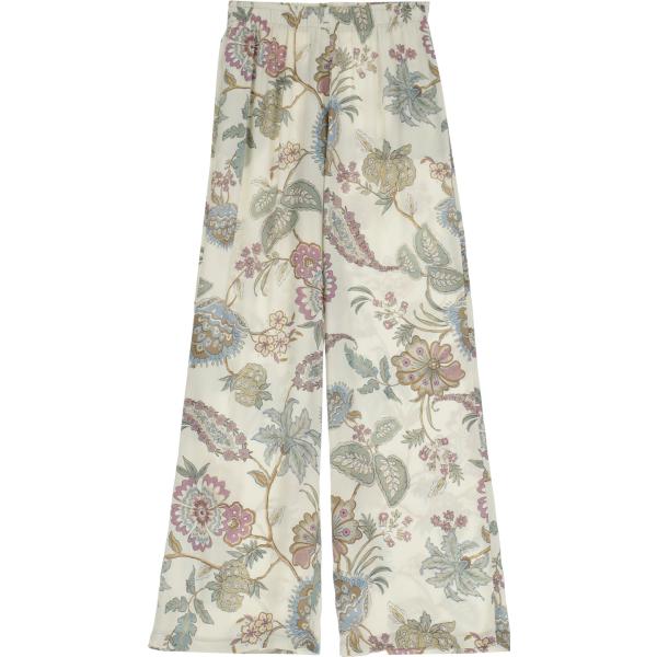 pantaloni Imperial bianco a fiori