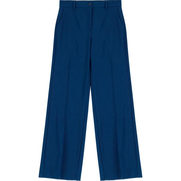 pantaloni a palazzo Imperial blu tinta unita
