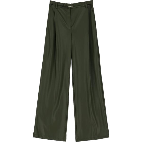 pantaloni a palazzo Imperial verde tinta unita