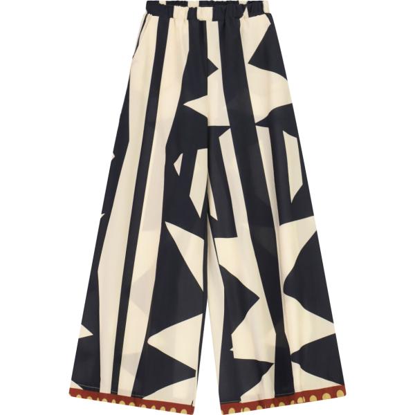 pantaloni a palazzo Imperial multicolore con stampe