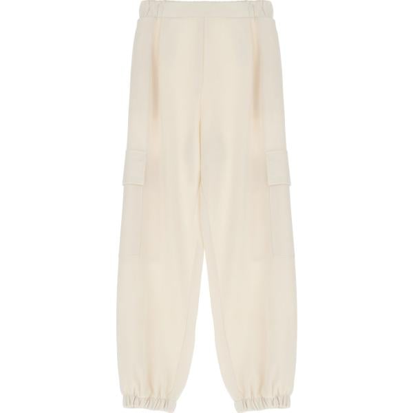 pantaloni cargo Imperial bianco tinta unita