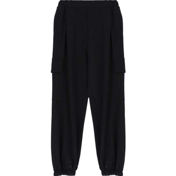 pantaloni cargo Imperial nero tinta unita