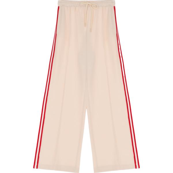 pantaloni a palazzo Imperial bianco a righe