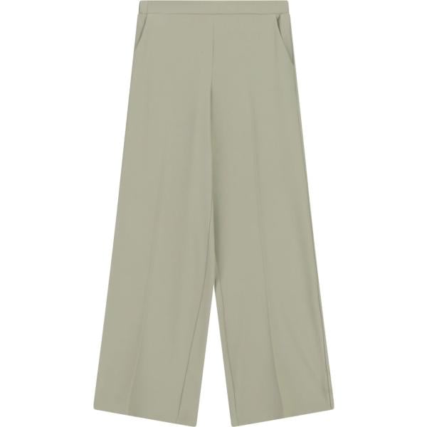Pantaloni a palazzo da donna in beige sabbia lungo a vita alta Imperial