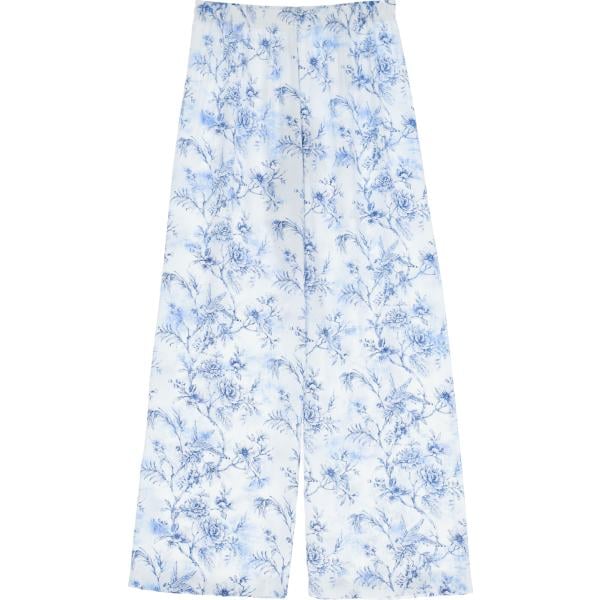 pantaloni Imperial bianco a fiori