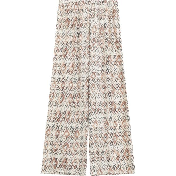 pantaloni a palazzo Imperial bianco con stampe