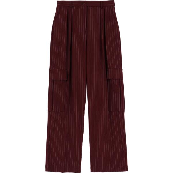 pantaloni a palazzo Imperial marrone a righe