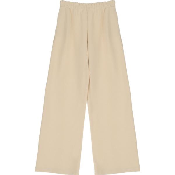 pantaloni a palazzo Imperial marrone tinta unita