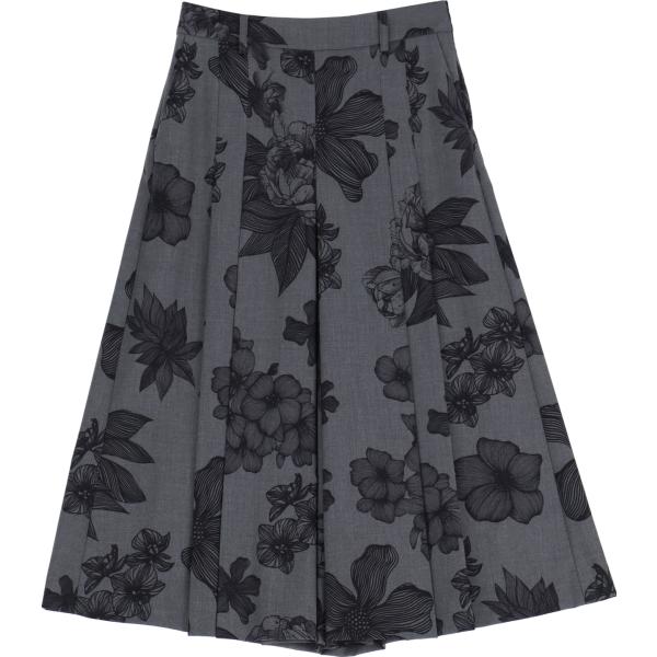 pantaloni Imperial grigio a fiori