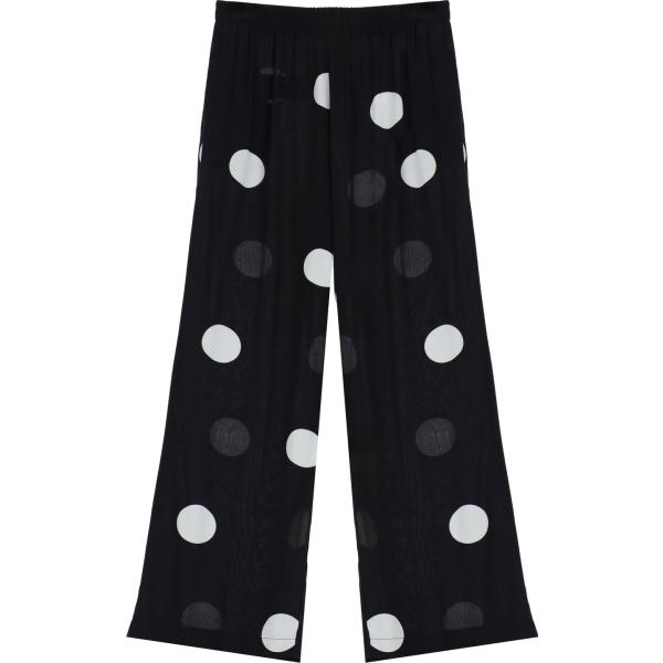 pantaloni Imperial nero a pois