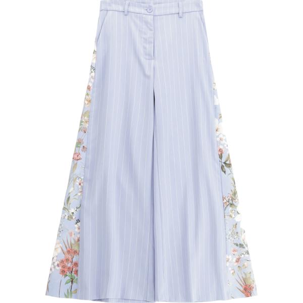 pantaloni Imperial viola a fiori
