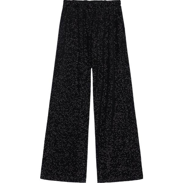 pantaloni a palazzo Imperial nero con stampe