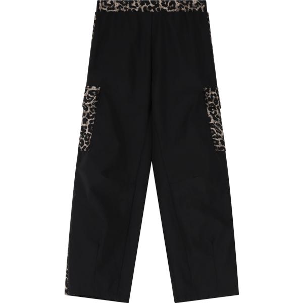 pantaloni cargo Imperial nero animalier