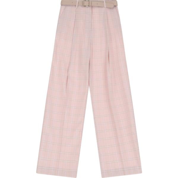 pantaloni a palazzo Imperial viola con stampe