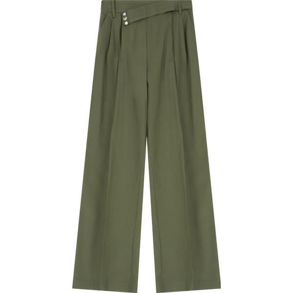 pantaloni Imperial verde tinta unita