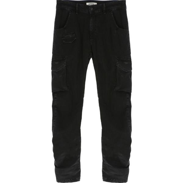 pantaloni Imperial nero tinta unita