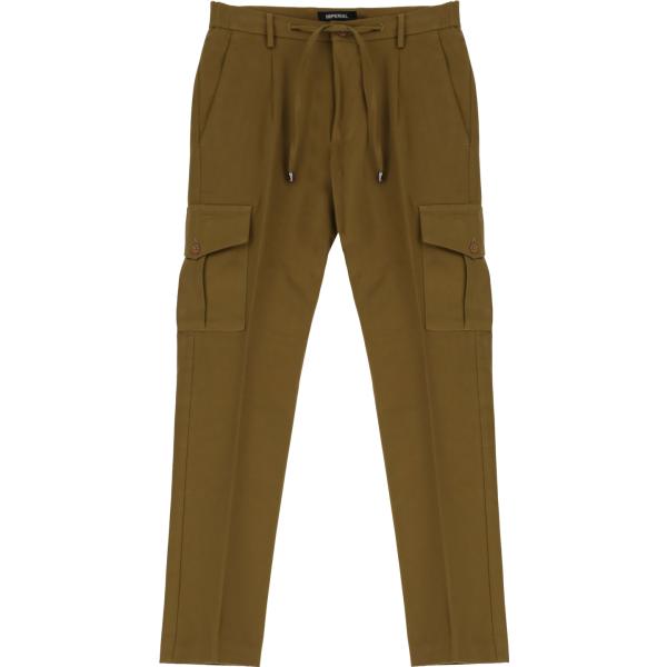 pantaloni Imperial marrone tinta unita