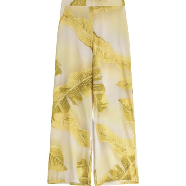 pantaloni Imperial marrone con stampe