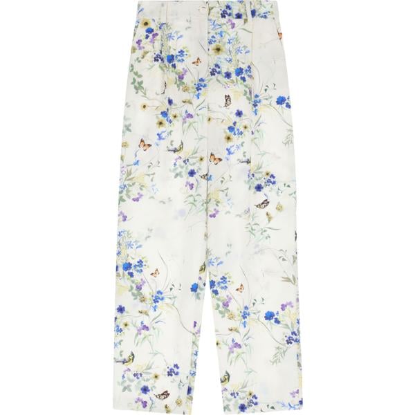 pantaloni Imperial bianco con stampe