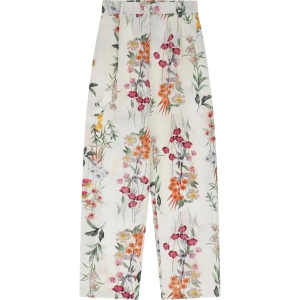 pantaloni Imperial bianco con stampe