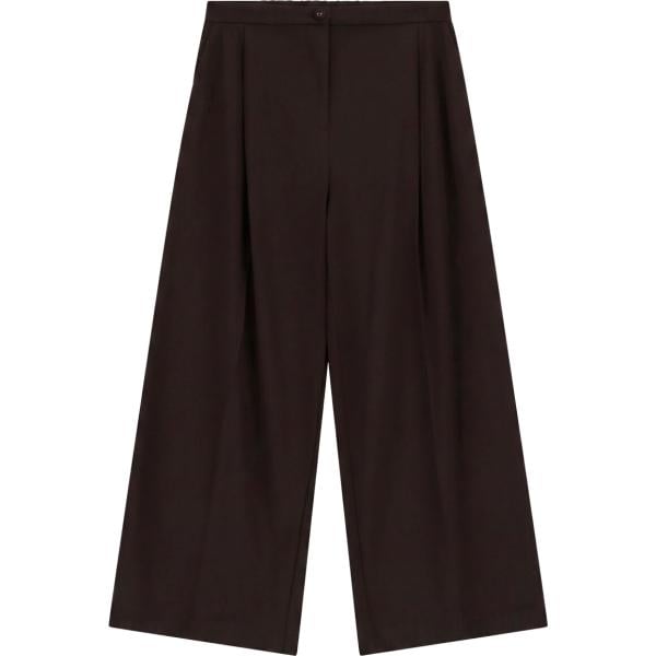 Pantaloni a palazzo da donna in nero pece a vita alta Imperial