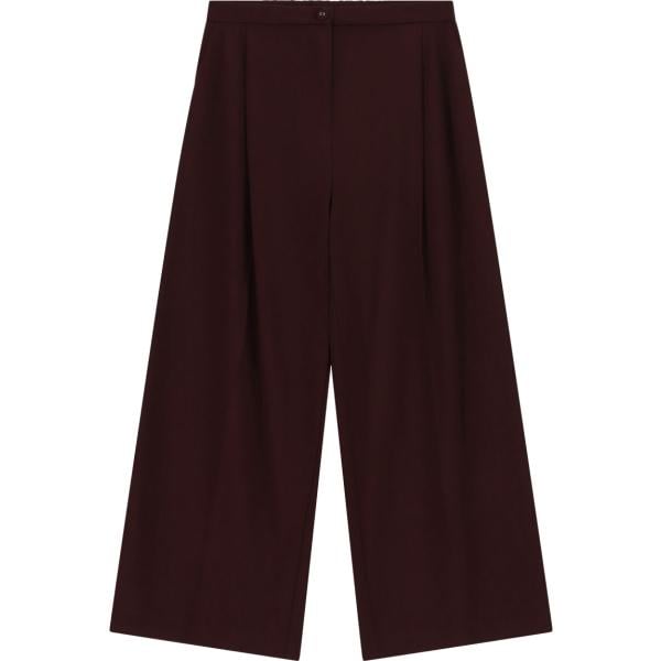 Pantaloni a palazzo da donna in nero pece a vita alta Imperial
