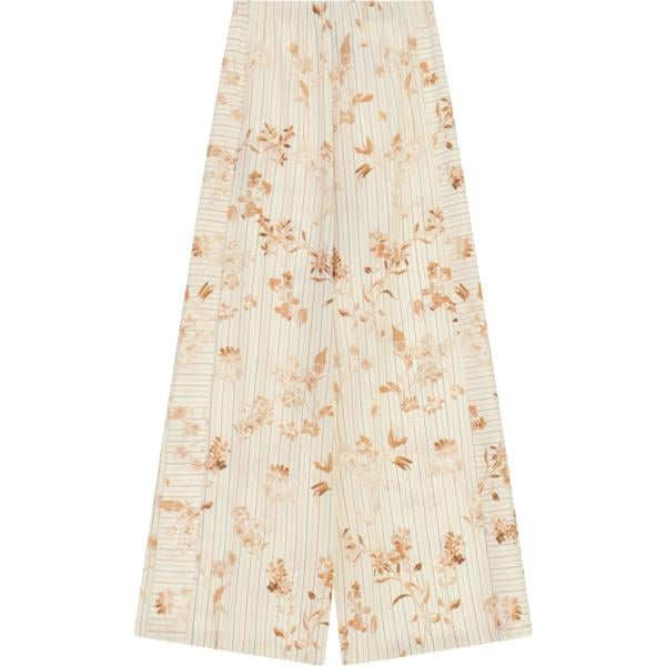 pantaloni a palazzo Imperial bianco con stampe