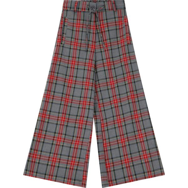 pantaloni Imperial grigio a quadri