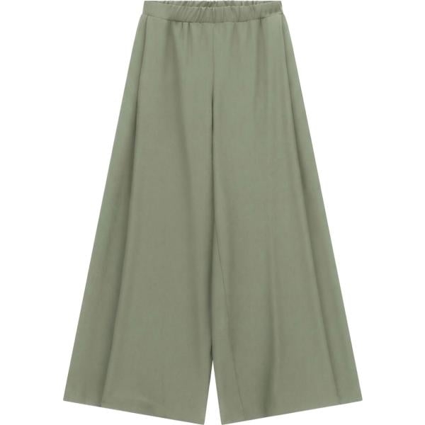 pantaloni a palazzo Imperial verde con stampe