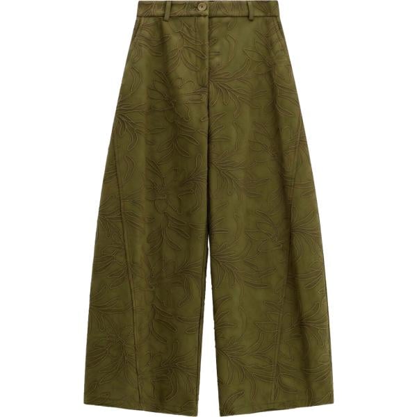 pantaloni a palazzo Imperial verde a fiori
