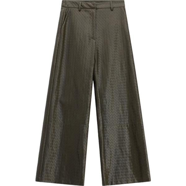 Pantaloni a palazzo da donna in grigio scuro a vita alta Imperial