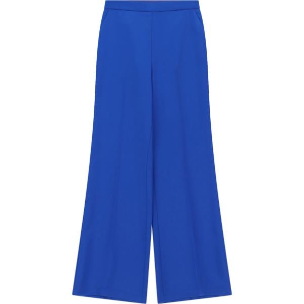 Pantaloni a palazzo da donna in blu medio lungo a vita alta Imperial