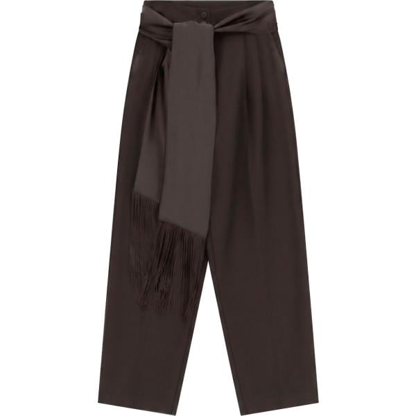 pantaloni a palazzo Imperial marrone