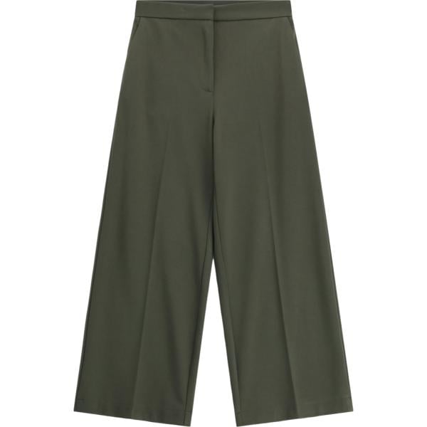 Pantaloni a palazzo da donna in verde oliva cropped a vita alta Imperial