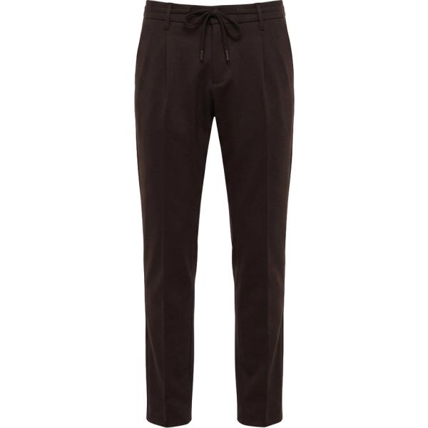 Pantaloni da uomo in marrone scuro con coulisse Imperial