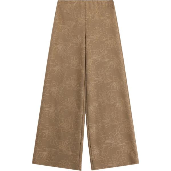 pantaloni a palazzo Imperial marrone a fiori