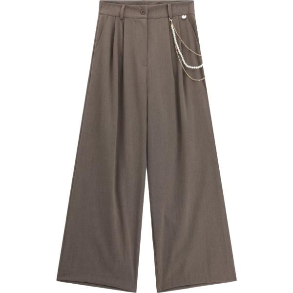 pantaloni a palazzo Imperial marrone