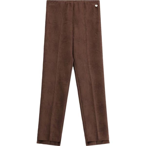 pantaloni Imperial marrone con stampe