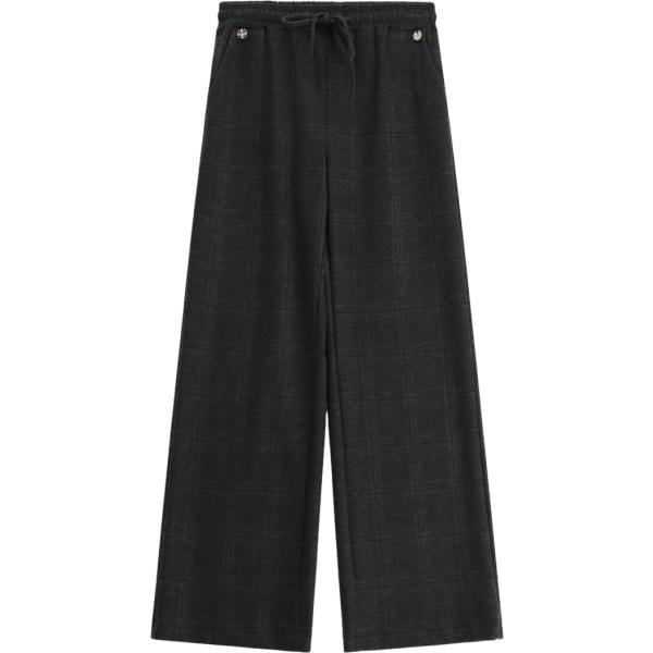 pantaloni a palazzo Imperial nero a quadri