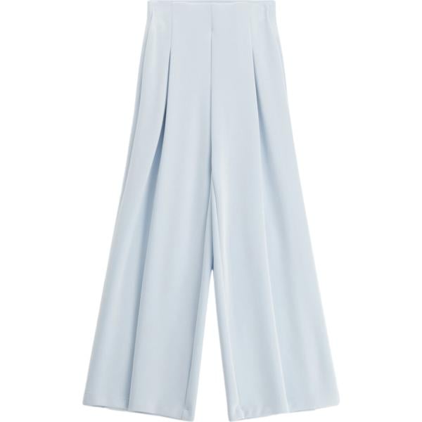 Pantaloni a palazzo da donna in grigio chiaro a vita alta Imperial