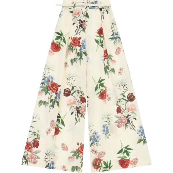 pantaloni a palazzo Imperial bianco con stampe