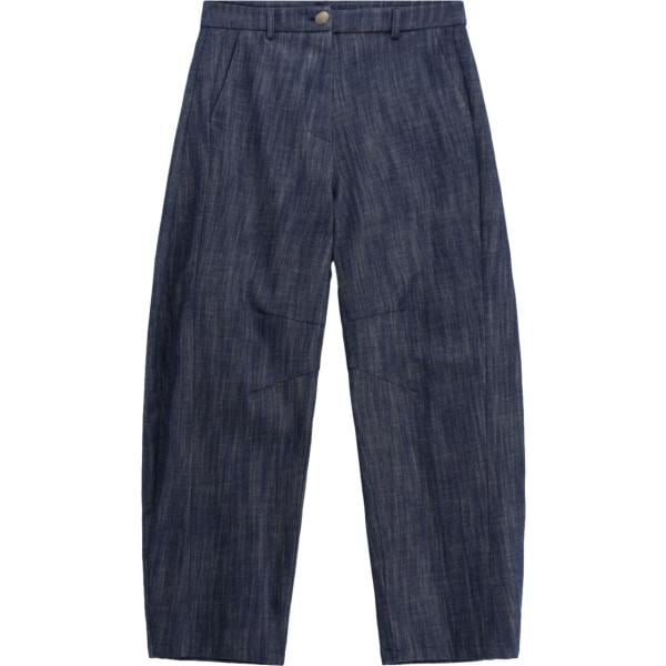 Jeans da donna in blu scuro a vita alta in denim Imperial