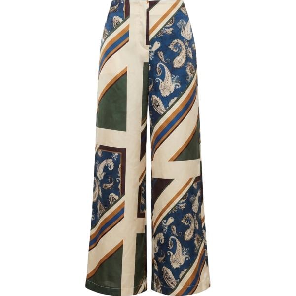 pantaloni a palazzo Imperial multicolore con stampe
