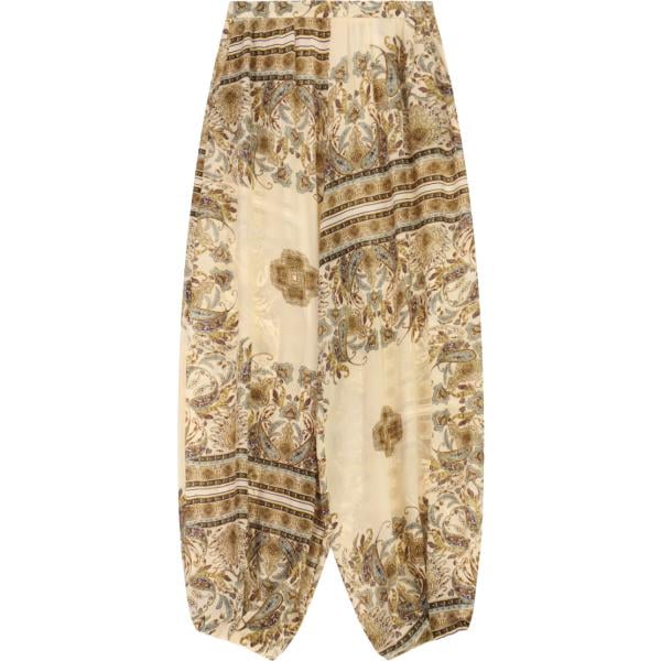 pantaloni Imperial marrone con stampe