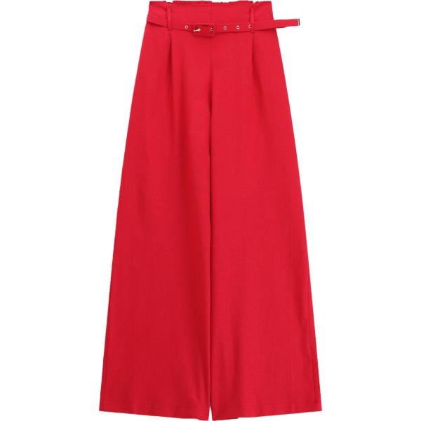 pantaloni a palazzo Imperial rosso