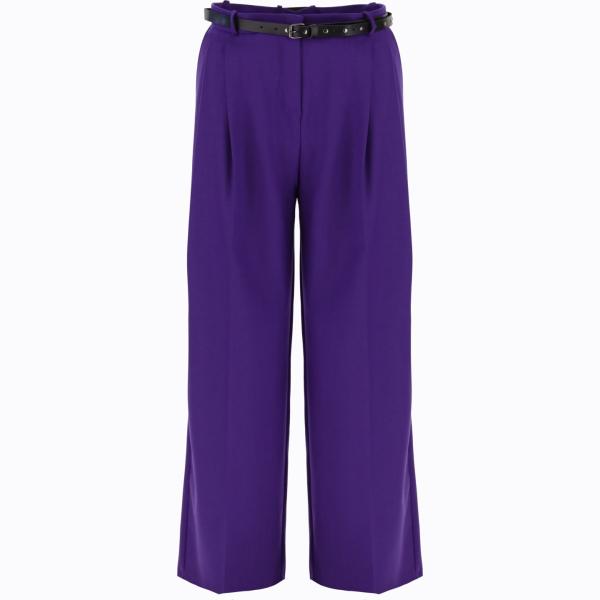 pantaloni Imperial viola tinta unita