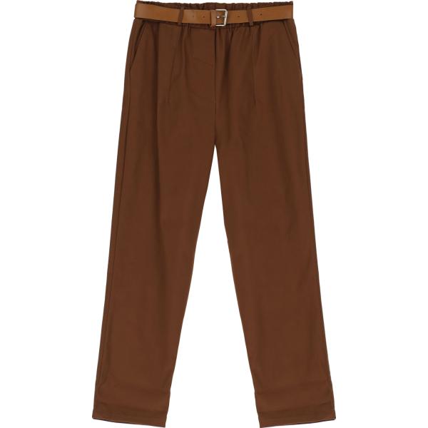 pantaloni Imperial marrone tinta unita