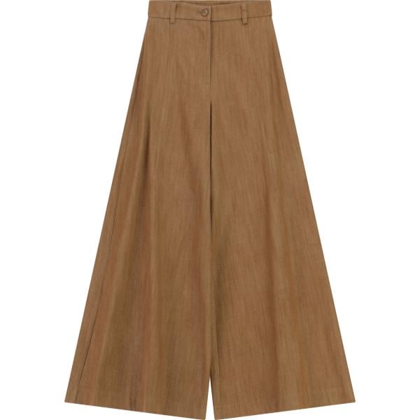 pantaloni a palazzo Imperial marrone